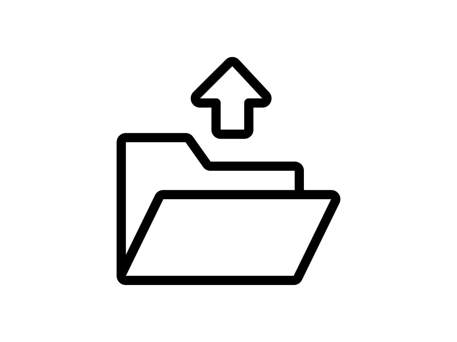 アップロードをしているイラスト
