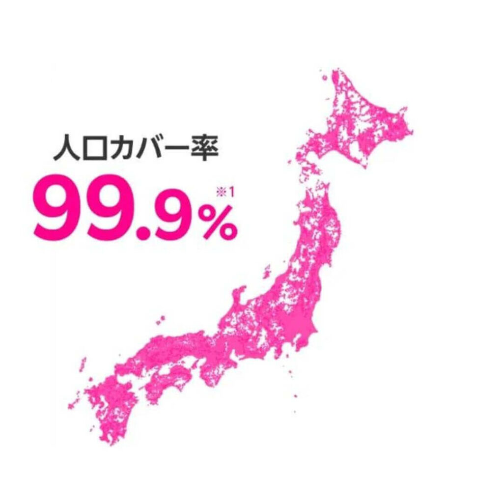 楽天モバイル人口カバー率の画像